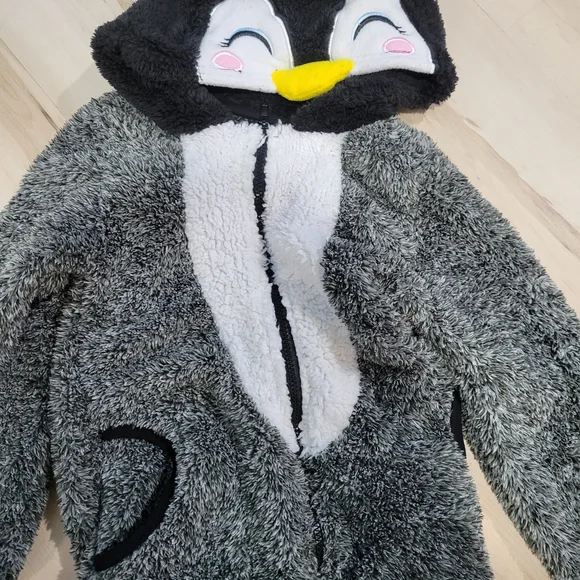 Cozy Penguin Kids One Piece - Gray - Picture 2 of 4